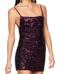 Sequin Purple Dress